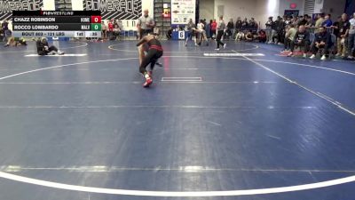 121 lbs Consy 4 - Chazz Robinson, Homewood Flossmoor-IL vs Rocco Lombardo, Malvern Prep