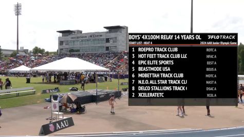 Youth Boys' 4x100m Relay, Semi-Finals 8 - Age 15-16