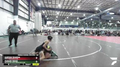 96 lbs Round 4 - Aaryan Sharma, NOVA Wrestling Club vs Parker Ridge, Kellam Mat Rats Wrestling Club