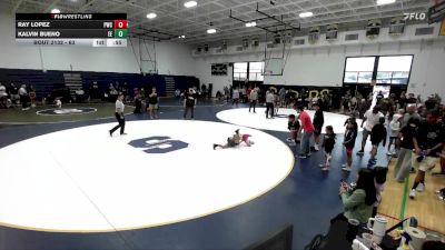 63 lbs Cons. Round 2 - Ray Lopez, Pounders Wrestling Club vs Kalvin Bueno, Eastvale Elite