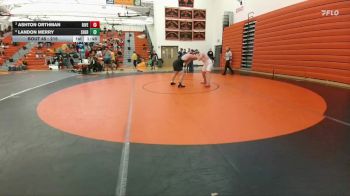 215 lbs Quarterfinal - Ashton Orthman, Hardin vs Landon Merry, Lockwood (Billings)
