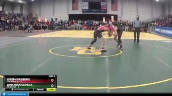 145 lbs Round 2 (3 Team) - Jonathan Scimeca, Arlington vs Joseph Frieberg, Lancaster HS