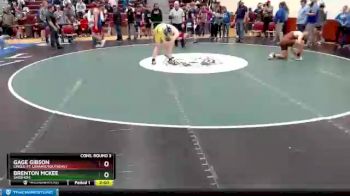 170 lbs Cons. Round 3 - Brenton McKee, Shoshoni vs Gage Gibson, Lingle-Ft. Laramie/Southeast