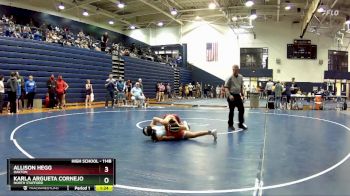 114B Semifinal - Karla Argueta Cornejo, North Stafford vs Allison Hegg, Oakton