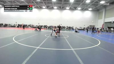 160 lbs Consi Of 16 #2 - Gannon Sheffield, LA vs Kayden Hanlon, NV