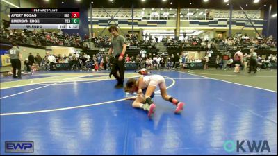 57 lbs Rr Rnd 2 - Avery Rosas, OKC Saints Wrestling vs Emersyn Edge, Piedmont