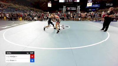 157 lbs Cons 64 #2 - Jacob Hodge, MI vs Louden Dixon, OH