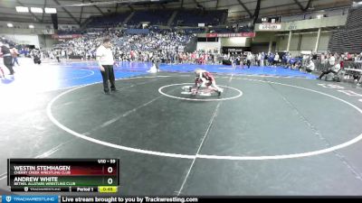 59 lbs Cons. Round 5 - Westin Stemhagen, Cherry Creek Wrestling Club vs Andrew White, Bethel AllStars Wrestling Club