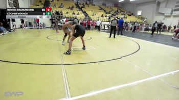 126 lbs Final - Hunter Branchcomb, Wagoner vs Cooper Mounce, Har-Ber High School
