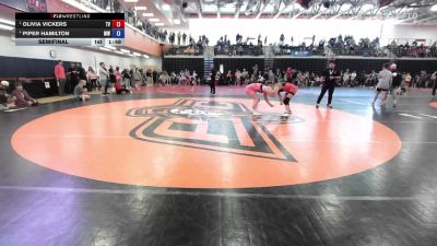 140 lbs Semifinal - Olivia Vickers, Team Valkerie vs Piper Hamilton, MO West