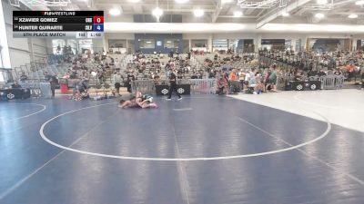 126 lbs 5th Place Match - Xzavier Gomez, Cleveland High School vs Hunter Quirarte, Silvaback