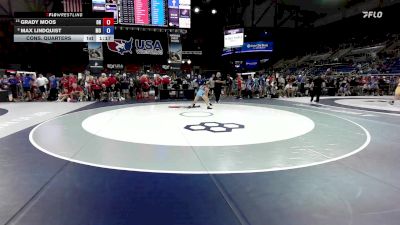 88 lbs Cons. Quarters - Grady Moos, OH vs Max Lindquist, MO