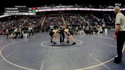 4A 150 lbs Champ. Round 1 - Josh Spontak, West Forsyth High School vs Lucas Nelms, Lake Norman High School