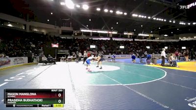 126 lbs Cons. Round 1 - Mason Manglona, Olympic vs Prasidha Budhathoki, Mariner