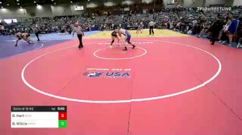 200 lbs Consi Of 16 #2 - Bode Hart, Sweet Home Mat Club vs Benjahmin Wilcox, Mayo Quanchi Judo And Wrestling