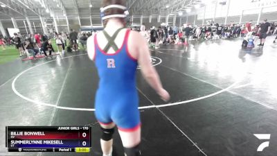 170 lbs Quarterfinal - Billie Bonwell, NV vs Summerlynne Mikesell, UT