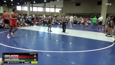 189 lbs Semifinal - Mason Horton, South Georgia Wrestling Academ vs Jonas Watkins, Rabbit Wrestling Club