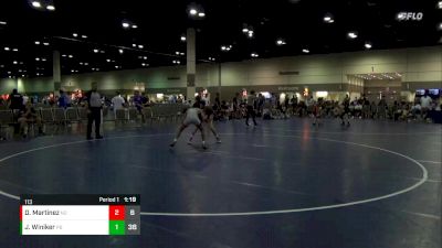 113 lbs Round 1 (16 Team) - Joshua Winiker, New England Gold vs Damel Martinez, Miami SouthRidge