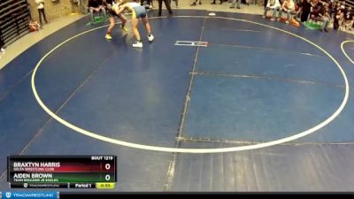 120 lbs Cons. Round 3 - Aiden Brown, Team Boulder Jr Eagles vs Braxtyn Harris, Delta Wrestling Club