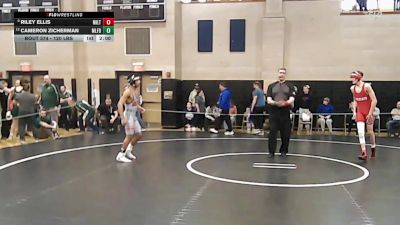 120 lbs 5th Place - Riley Ellis, Milton vs Cameron Zicherman, Milford