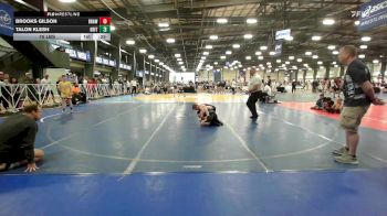 75 lbs Rr Rnd 1 - Brooks Gilson, Brawler Elite vs Talon Klesh, Grit Mat Club Blue