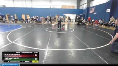 37-39 lbs Round 1 - Porter Burnell, Bonneville Wrestling Club vs Karson Earles, Homedale