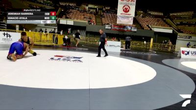 Cadet Boys Upper - 157 lbs 7th Place Match - Ignacio Ayala, Maria Carrillo High School Wrestling vs Jeremiah Barrera, Firebaugh High School Wrestling