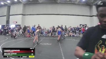 107 lbs Cons. Semi - Zander Norwood, Cane Bay Cobras vs Brycen Hogue, Dorman Youth