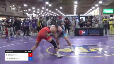 74 kg Rnd Of 128 - Cash Stewart, Poynette Panther Youth Wrestling vs Matthew Bianchi, Arkansas Regional Training Center