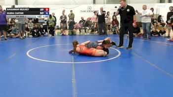 63 lbs Rr Rnd 7 - Savannah Mulkey, Lady Warriors United - W vs Elena Carter, Virginia Team Predator - W