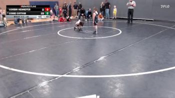45 lbs Cons. Round 2 - Corbin Hennefer, Declo Stingers vs Cobie Cottom, Burley Bobcat Wrestling