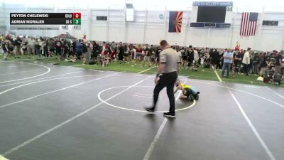 61 lbs Quarterfinal - Peyton Chelewski, Colorado Lions Den Elite vs Adrian Morales, So Cal Hammers