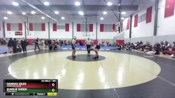 165 lbs Cons. Round 3 - Eunsue Sheen, Twin Falls vs Hannah Giles, Mountain Home