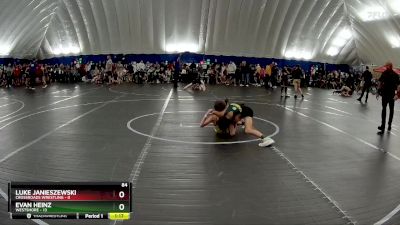 84 lbs Round 6 (8 Team) - Evan Heinz, Westshore vs Luke Janieszewski, Crossroads Wrestling