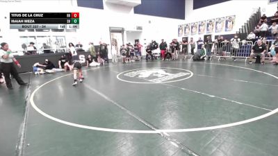 54 lbs Round 1 - Isaiah Meza, Savage House vs Titus De La Cruz, Rough House