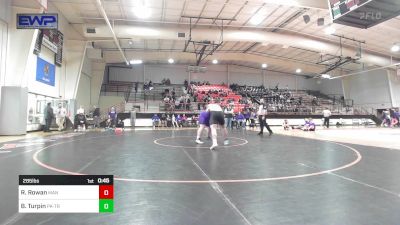 285 lbs Consi Of 4 - Riker Rowan, Mannford High School vs Braydeon Turpin, Perkins High School