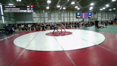 55 kg Cons. Rd Of 16 - Kylee Slyter, Kansas vs Haley Narahara, Menlo Wrestling Club
