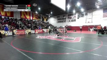 126 lbs Quarterfinal - Caden Garriott, South Torrance vs Kayden Vasquez, South Hills