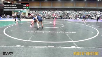 127 lbs Consi Of 4 - Valerie Valencia, Team Farmersville vs Yesenia Cisneros, Atwater Wrestling