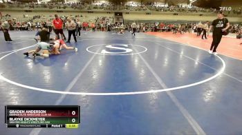 105 lbs Cons. Semi - Blayke Dickmeyer, Greater Heights Wrestling-AAA vs Graden Anderson, Eierman Elite Wrestling Club-AA