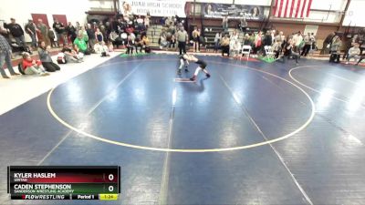 70 lbs Semifinal - Kyler Haslem, Uintah vs Caden Stephenson, Sanderson Wrestling Academy