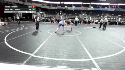133 lbs Final - Kolbe Hansen, Premier vs Brentley Crawley, Kwc