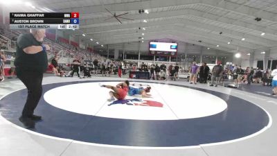 135 lbs 1st Place Match - Naima Ghaffar, M3 Wrestling Academy vs Auston Brown, Samurai
