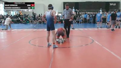 116 lbs Rr Rnd 1 - Isaac Spencer, Maine Hammahs - MSC vs Saverio Marinelli, Edge Wrestling - MSC