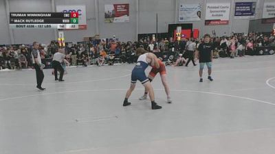 157 lbs Cons. Sub-quarters - Truman Winningham, Cornerstone Mat Club vs Mack Rutledge, White Rhino