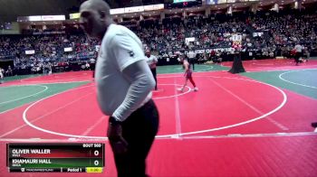 85 lbs Champ. Round 1 - Oliver Waller, MVL1 vs Khamauri Hall, OHCA