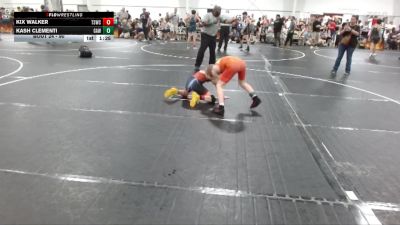 90 lbs Round 2 - Kash Clementi, Gladiators Academy Wrestling vs Kix Walker, The Storm Wrestling Center
