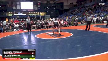 144 lbs Semis & 1st Wrestleback (8 Team) - Jacob Whisenand, Libertyville vs Dominick Coronado, Yorkville (H.S.)