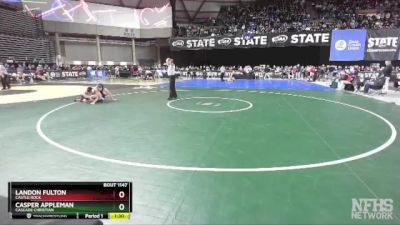 1A 132 lbs Quarterfinal - Landon Fulton, Castle Rock vs Casper Appleman, Cascade Christian