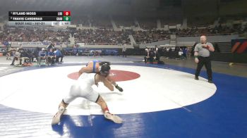 167-D1 1st Place Match - Ryland Moss, Liberty High School vs Travis Cardenas, Chandler High School